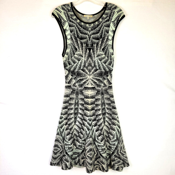 Ronny Kobo Collection Dresses & Skirts - Ronny Kobo Womens Midi Tank Dress Size Small Black Knit Graphic Psychedelic Boho